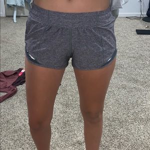 grey lululemon shorts